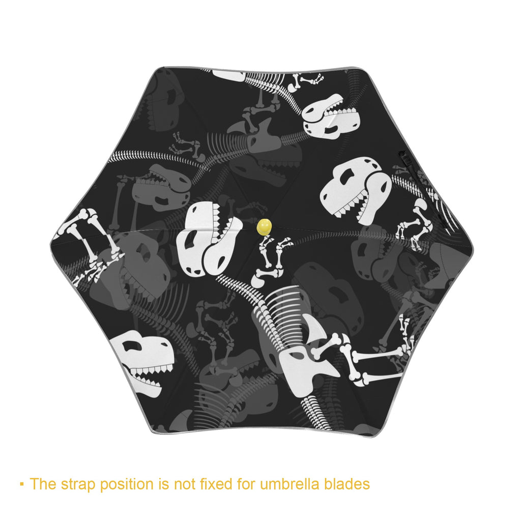 Dinosaur Skeleton Kids Safe Round Corner Umbrella Kids Safe Round Corner Umbrella animal Printed Offshore
