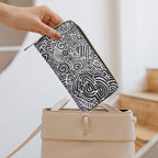 Black And White -  PU Leather Wallet