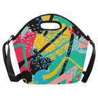 Bright And Colourful - Neoprene Lunch Bag Neoprene Lunch Bag Printed Offshore