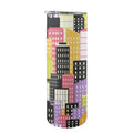 City Scape 20oz Tall Skinny Tumbler with Lid and Straw One Size 20oz Tall Skinny Tumbler with Lid and Straw Printed Offshore