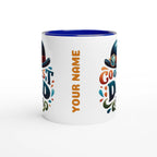 Personalise - Coolest Dad Ever - 11oz Ceramic Mug Personalised 11oz Mug customise Dad Globally Fulfilled personalise
