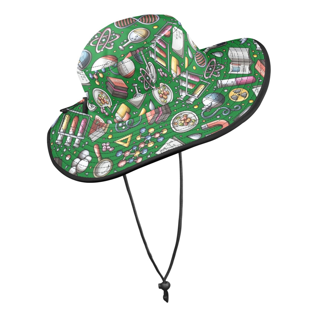 Science Love Wide Brim Bucket Hat Wide Brim Bucket Hat Printed Offshore Science