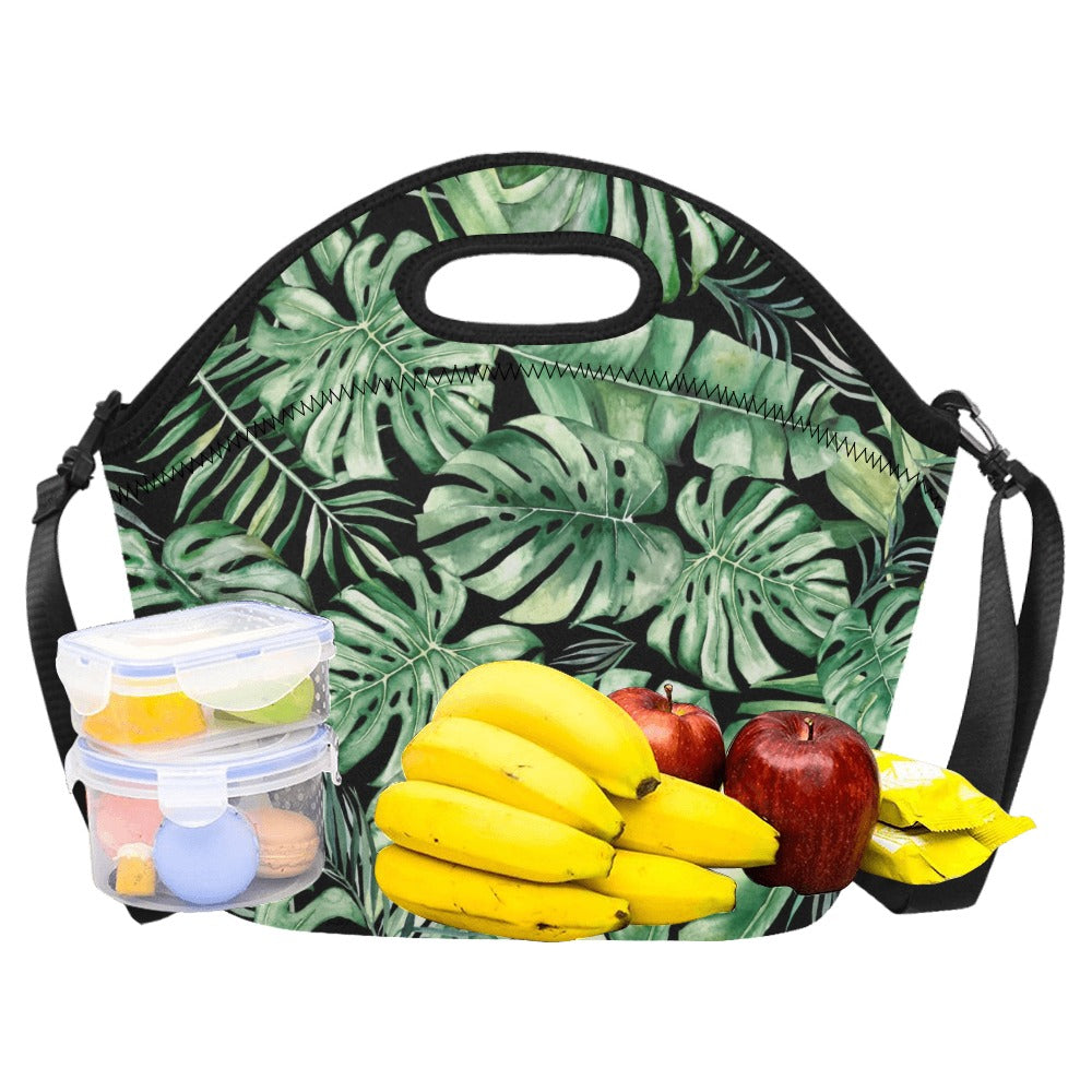 Jungle Leaves - Neoprene Lunch Bag/Large (Model 1669) Neoprene Lunch Bag Plants Printed Offshore