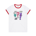 Funny Punctuation AS Colour Women's Ringer Tee