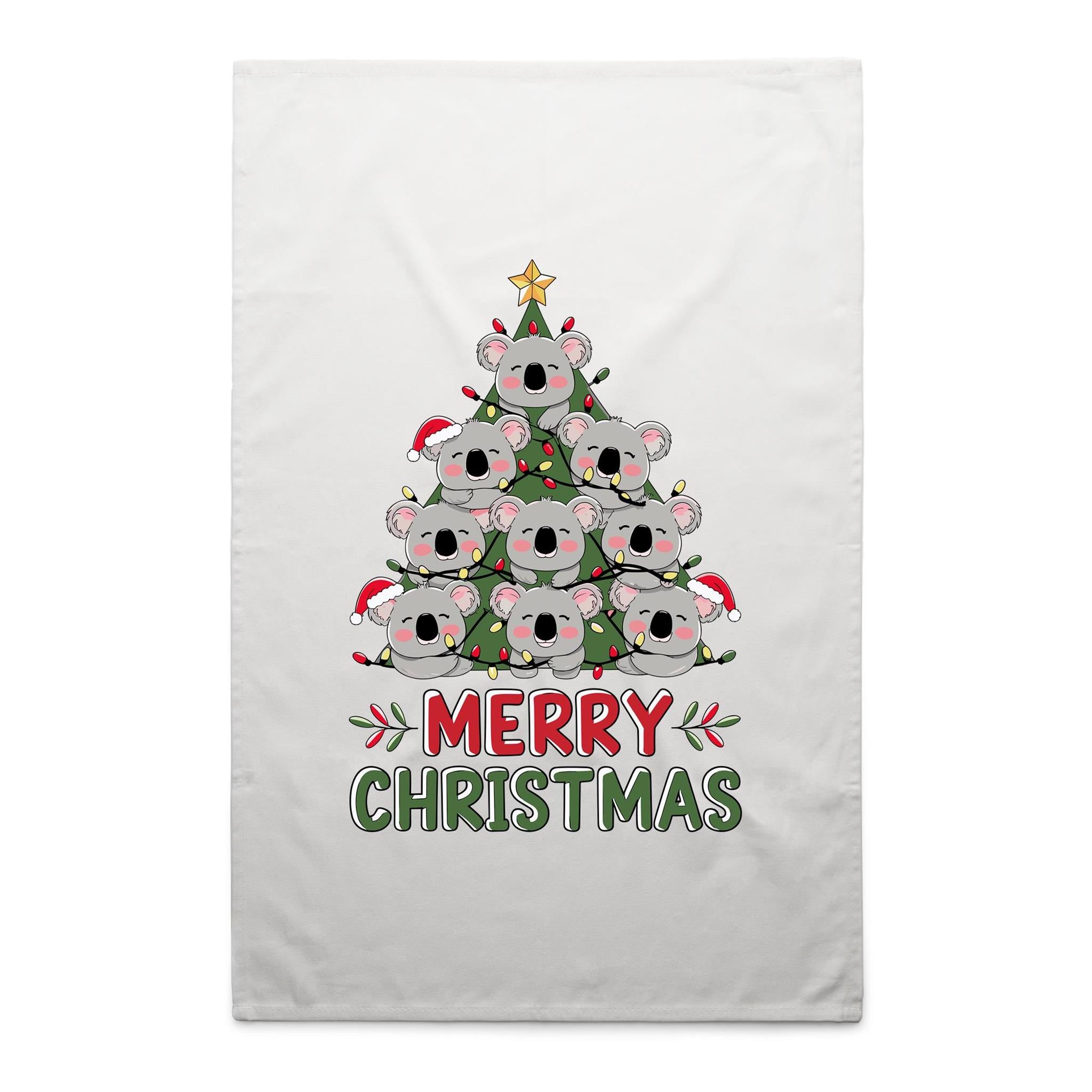 Koala Christmas Tree - AS Colour Tea Towel