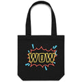 Wow, Comic Book - Canvas Tote Bag Default Title Tote Bag Printed In Australia