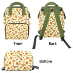 Graphic Floral Multi-Function Backpack, Nappy / Diaper Bag Multi-function Backpack, Nappy / Diaper Bag Plants Printed Offshore