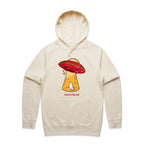 UFO, Here For The Cats - Mens Hoodie Ecru Mens Hoodie animal Printed In Australia Sci Fi