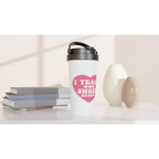 I Teach Sweet Hearts - White 15oz Stainless Steel Travel Mug Travel Mug Globally Fulfilled Teacher
