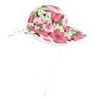 Hibiscus Wide Brim Bucket Hat Wide Brim Bucket Hat Plants Printed Offshore
