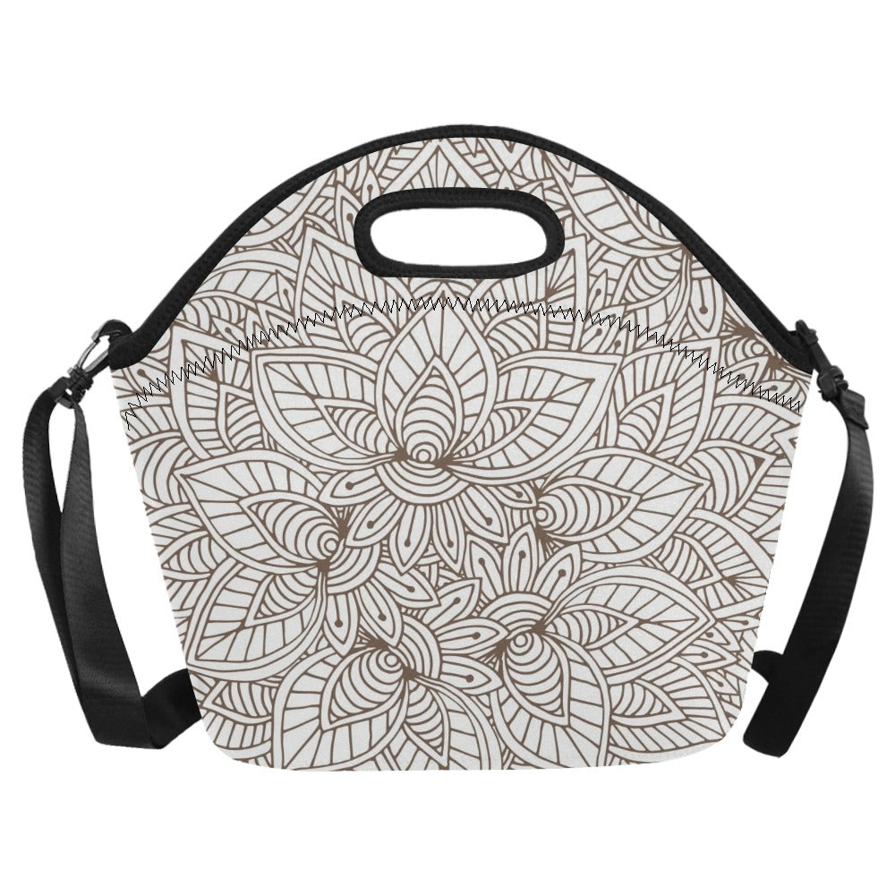 Natural Floral - Neoprene Lunch Bag Neoprene Lunch Bag Printed Offshore