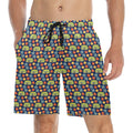 Hippie Caravan Men's Mid-Length Beach Shorts 5XL Men's Mid-Length Beach Shorts Printed Offshore Retro
