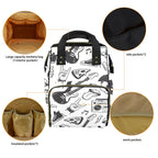 Rock Music - Multi-Function Backpack, Nappy / Diaper Bag