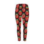Strawberry Characters - Women's High Waist Pockets Yoga Leggings