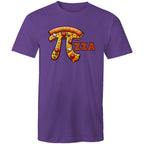 Pi Pizza - Mens T-Shirt Purple Mens T-shirt Food Maths Printed In Australia Science