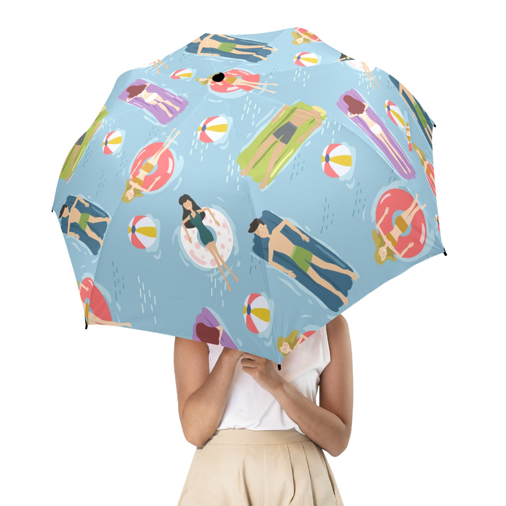 Beach Float - Semi-Automatic Foldable Umbrella (Model U12) Semi-Automatic Foldable Umbrella (U12)