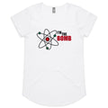 I'm The Bomb, Atom - Womens Scoop Neck T-Shirt White Womens Scoop Neck T-shirt Printed In Australia Science