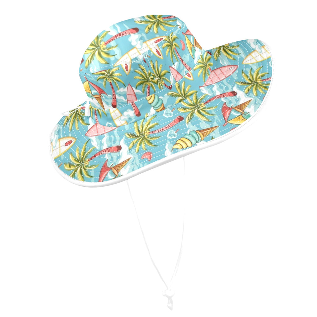 Summer Surf Wide Brim Bucket Hat Wide Brim Bucket Hat Printed Offshore Surf