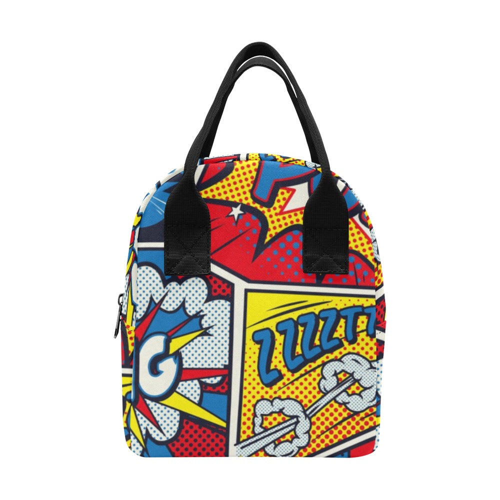 Comic Book - Zipper Lunch Bag One Size Zipper Lunch Bag Printed Offshore
