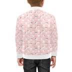 Pink Cats Kids Bomber Jacket Kids Bomber Jacket animal Printed Offshore