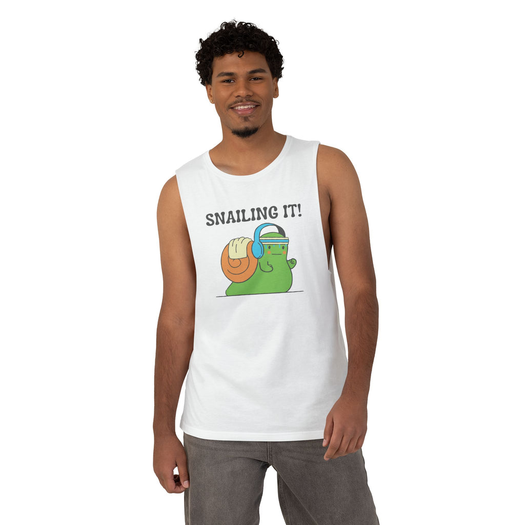 Snailing It Unisex Barnard Tank Open Arm Tank Top Australian Printer Fitness