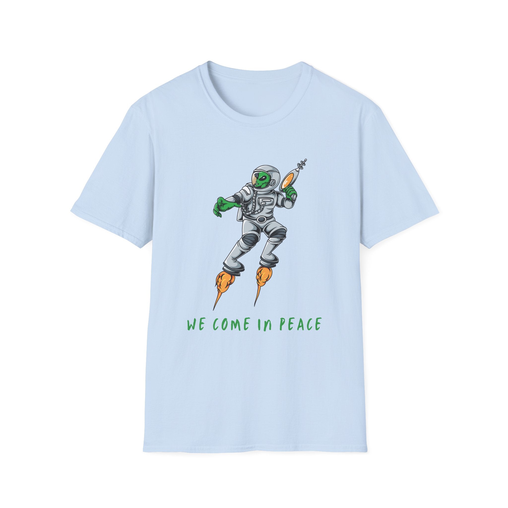 Alien, We Come In Peace - Unisex Softstyle T-Shirt