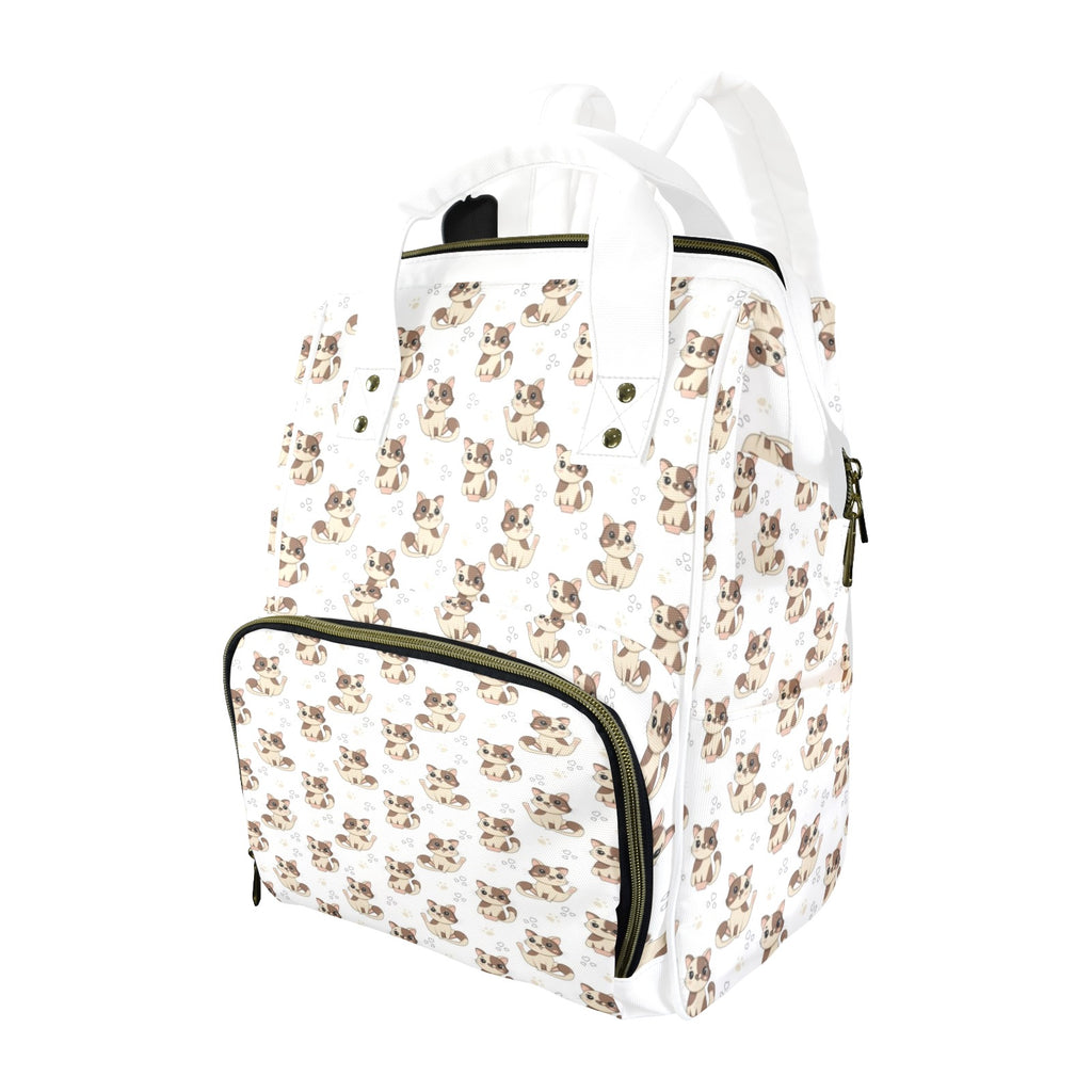 Cheeky Cats Multi-Function Backpack, Nappy / Diaper Bag One Size Multi-function Backpack, Nappy / Diaper Bag animal Printed Offshore