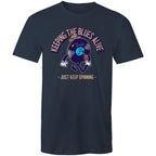 Keeping The Blues Alive - Mens T-Shirt Navy Mens T-shirt Music Printed In Australia