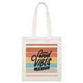 Good Vibes Only - Parcel Canvas Tote Bag Default Title Small Tote Bag Printed In Australia Summer Surf
