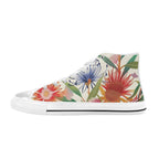 Australian Native Flowers - Women's High Top Canvas Shoes