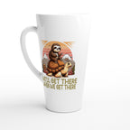 Sloth Race, We'll Get There When We Get There - White Latte 17oz Ceramic Mug Default Title Latte Mug animal Globally Fulfilled