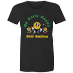 My Daily Moods - Womens T-shirt Black Womens T-shirt Printed In Australia