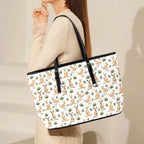 Kangaroos PU Leather Tote Bag Large