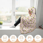 Avocado Love Kids Hooded Blanket 100cm x 130cm Kids Hooded Blanket Food Printed Offshore