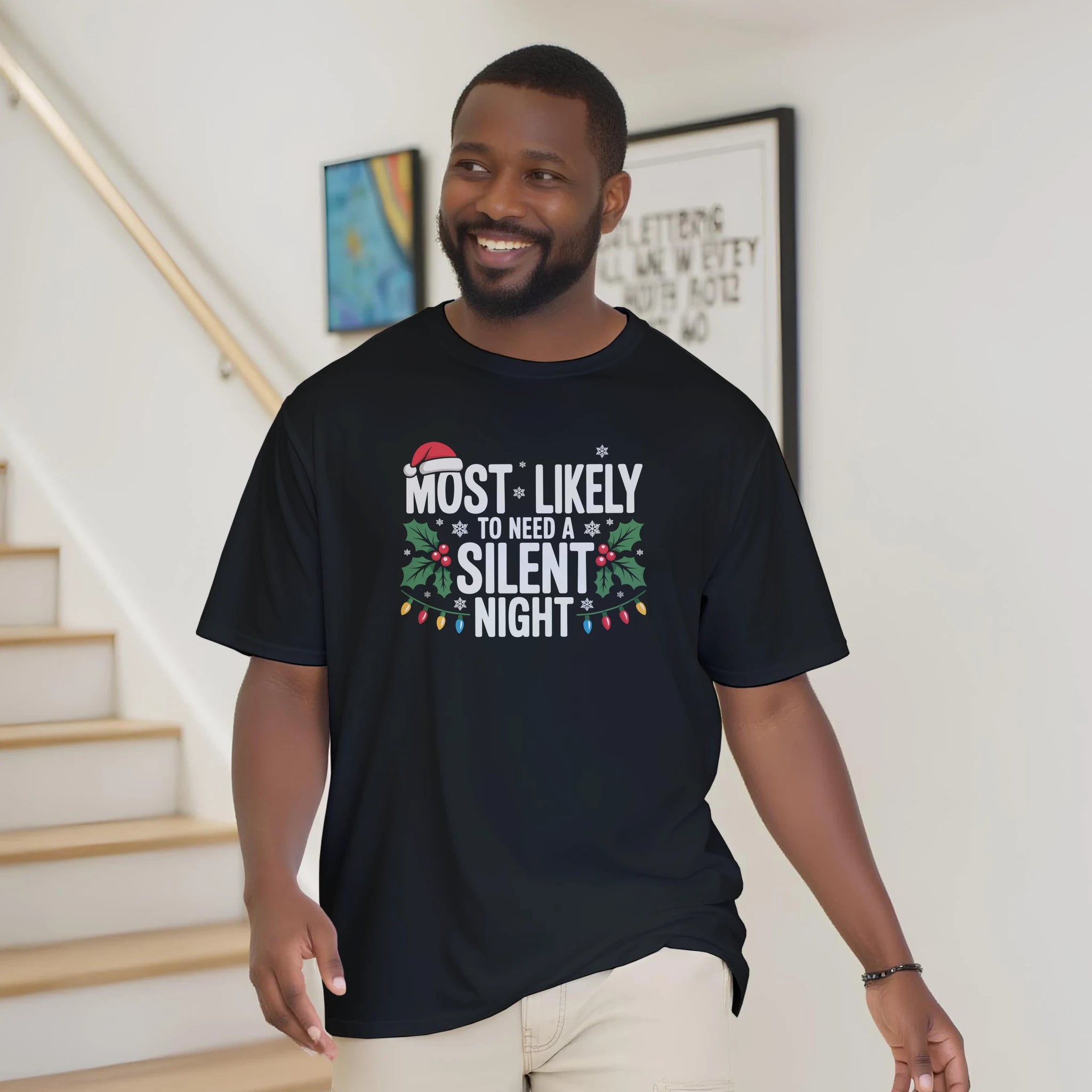 Personalised - Christmas Most Likely To - Classic Unisex Crewneck T-shirt | Gildan® 64000 Personalised T-shirt Christmas customise Globally Fulfilled personalise