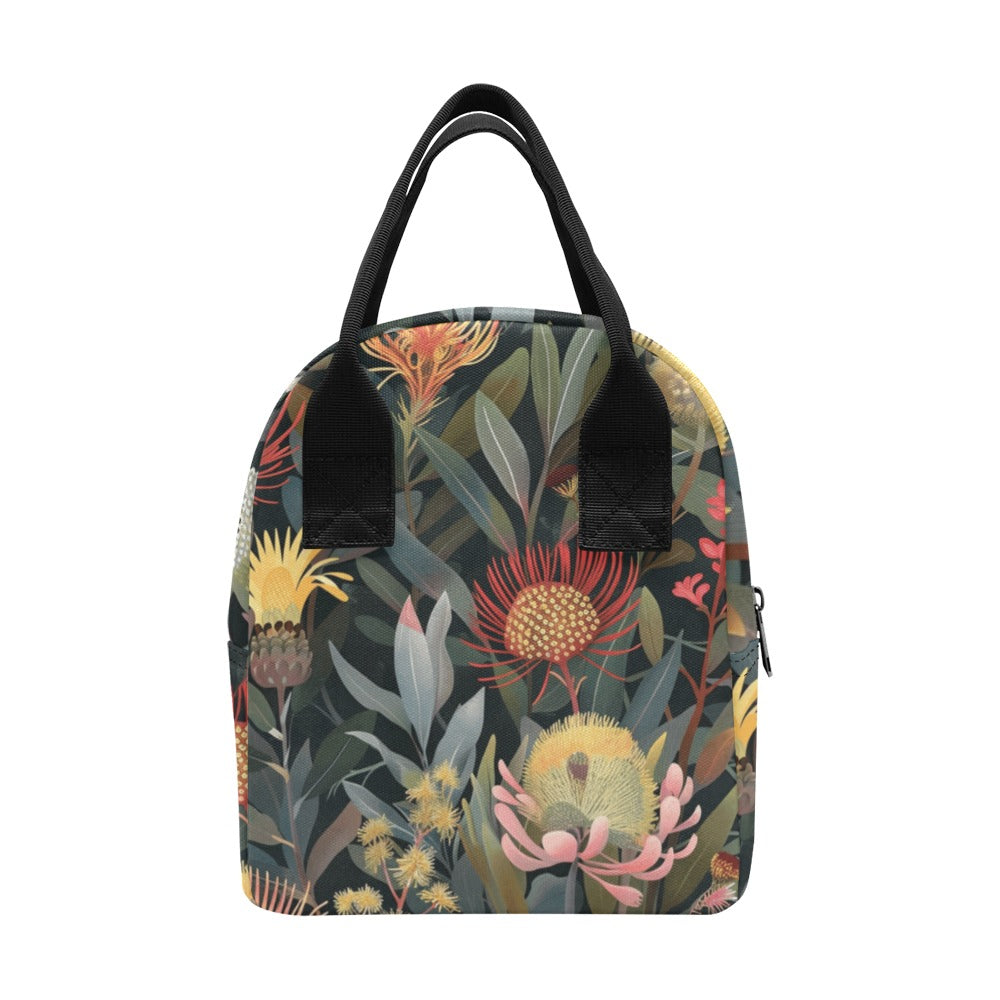 Australian Native Flowers - Zipper Lunch Bag Zipper Lunch Bag Printed Offshore