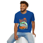 Hello Sunshine, Beach Van - Unisex Softstyle T-Shirt