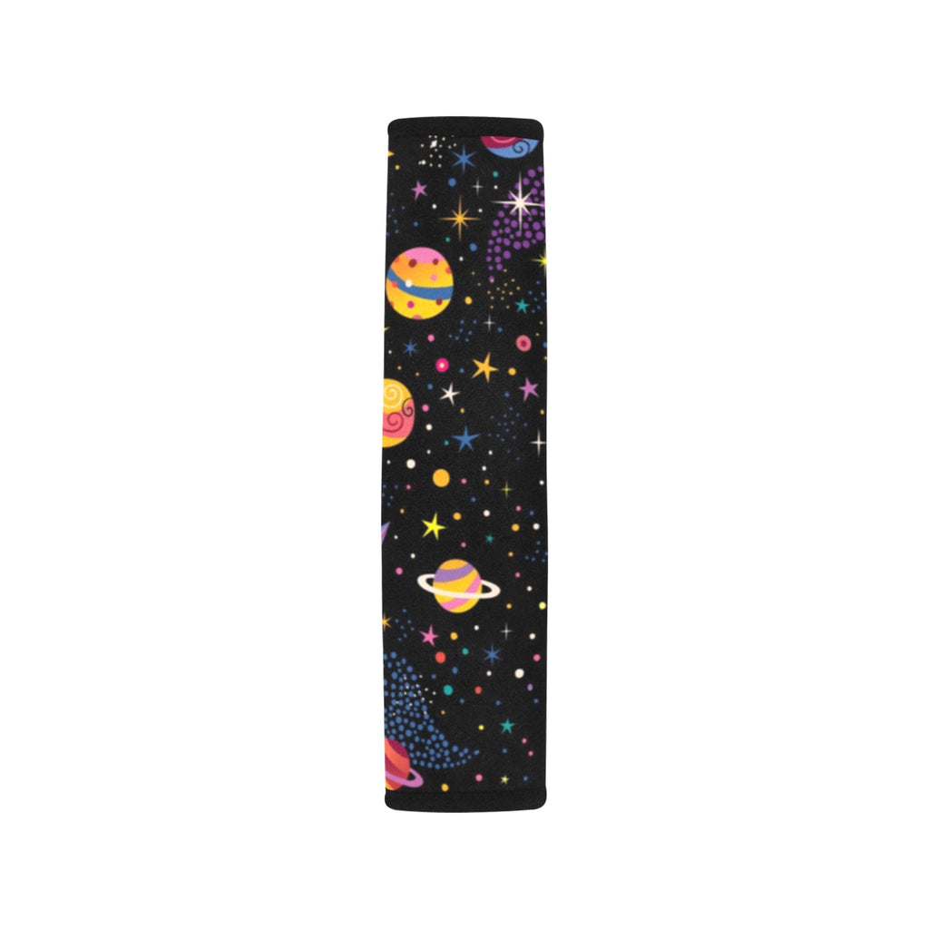 Space Car Seat Belt Cover 7''x10'' (Pack of 2) Car Seat Belt Cover 7x10 (Pack of 2) Printed Offshore Space