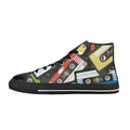 Cassette Tapes Women's High Top Canvas Shoes US12 Womens Classic High Top Shoes Printed Offshore