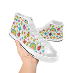 Ladybugs And Rainbows - Kids' High Top Canvas Shoes Kids High Top Canvas Shoes animal Printed Offshore