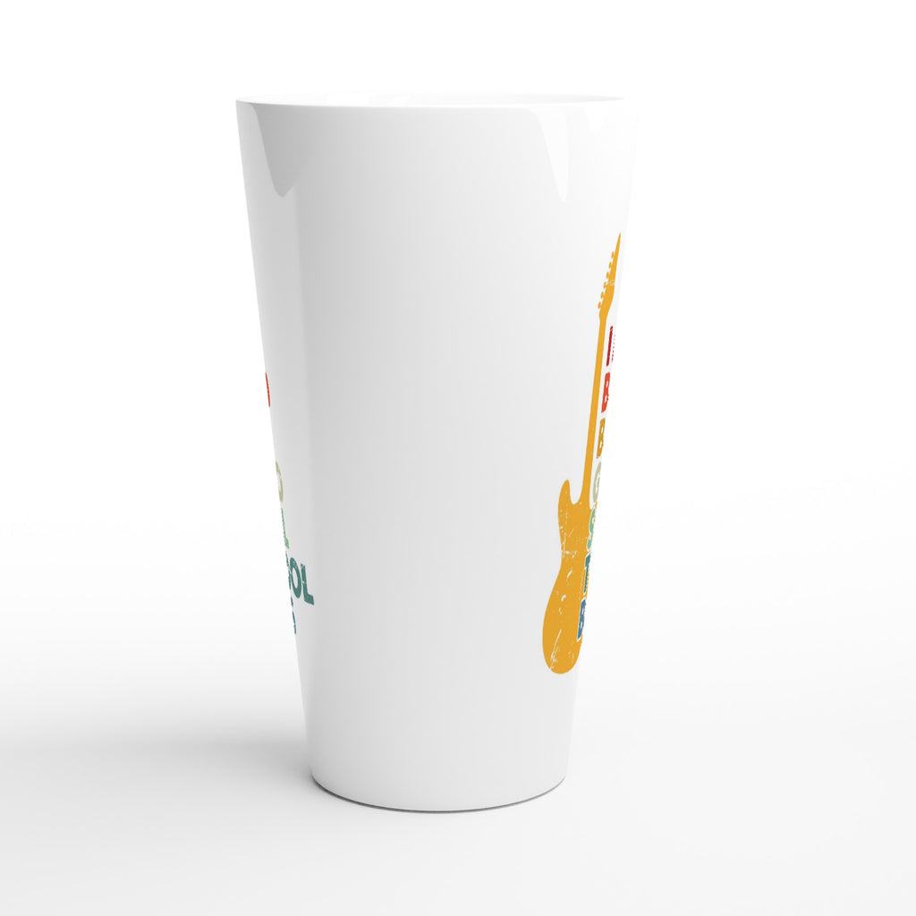 I May Be old But I Got To See All The Cool Bands - White Latte 17oz Ceramic Mug Latte Mug Globally Fulfilled Music