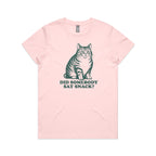 Cat, Did Somebody Say Snack? - Womens T-shirt