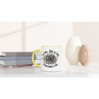 Tangled Christmas Lights, I'm Fine, This Is Fine, Everything's Fine - White 11oz Ceramic Mug with Colour Inside Christmas Colour Mug Christmas Globally Fulfilled
