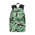 Jungle Leaves Fabric Backpack One Size Fabric Backpack Plants Printed Offshore
