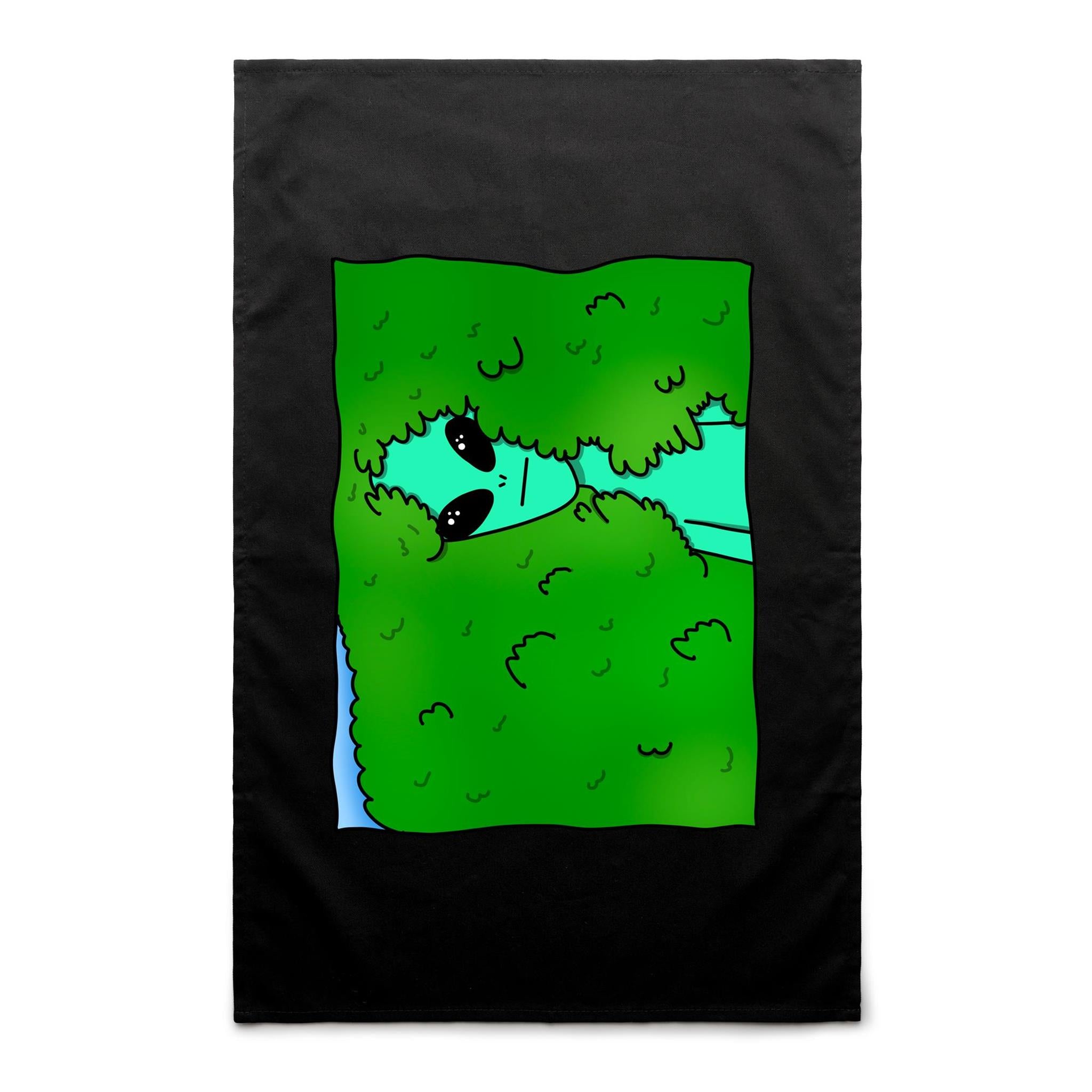 Alien Backing Into Hedge Meme - AS Colour Tea Towel Default Title Tea Towel Printed In Australia Sci Fi