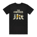 The Coffees, Crossing Road Men's AS Colour T-shirt Black Mens T-shirt Coffee Music Printed In Australia