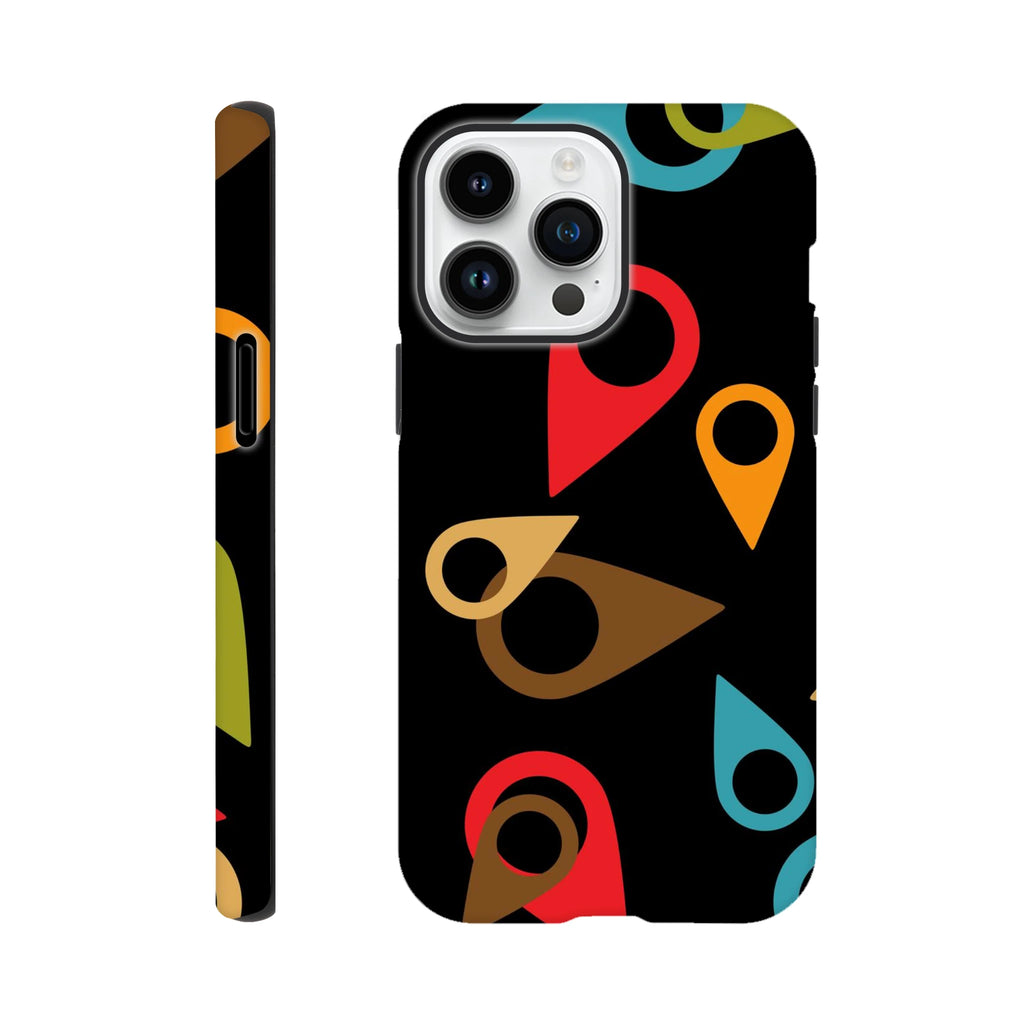 Where Am I, Location Pin - Apple iPhone Tough case iPhone 14 Pro Max iPhone Tough Case Globally Fulfilled