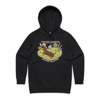 Dachshund, I've Got Friends In Low Places Women's AS Colour Hoodie Black Womens Hoodie animal Printed In Australia