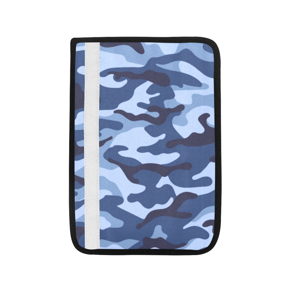 Blue Camouflage Car Seat Belt Cover 7''x10'' (Pack of 2) Car Seat Belt Cover 7x10 (Pack of 2) Printed Offshore