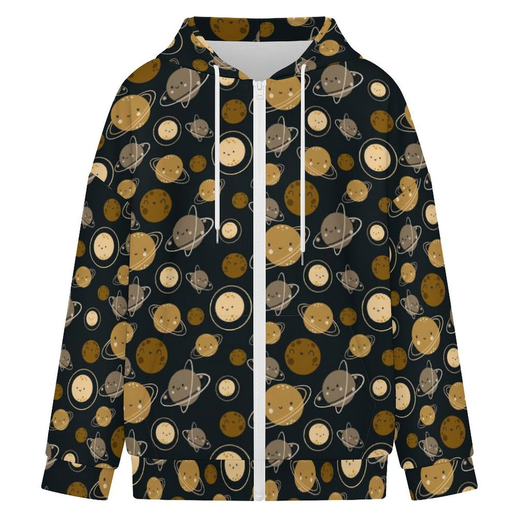 Planets Women's Full-Zip Hoodie